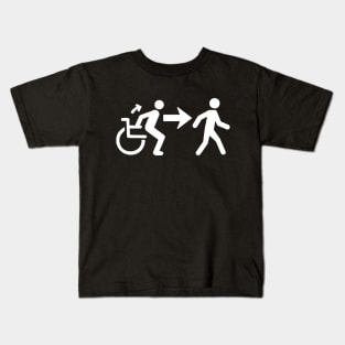 Ambulatory Wheelchair User Symbol Kids T-Shirt